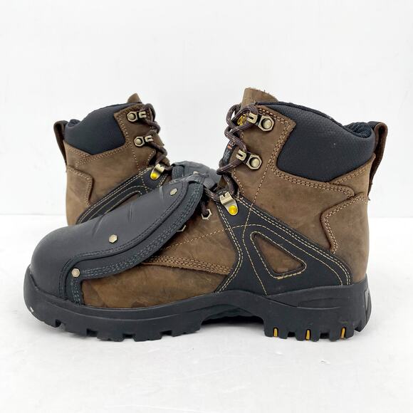 Carolina Mens 6'' Miter Ext Composite Toe Boot US 8.5M EU 41-42 Brown Black NWOB - Picture 8 of 14